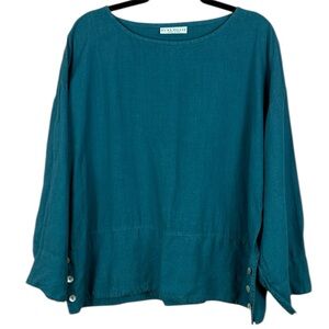 bryn Walker Teal Blouse